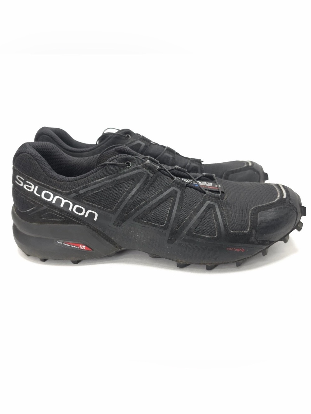 Salomon Speedcross 4 Gray Black Trail Running Low Top 383130 Mens Size 13